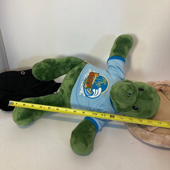 Build A Bear Trekkin Turtle W Removeable Backpack Shell Stuffed Plush Animal 16" - Picture 11 of 12